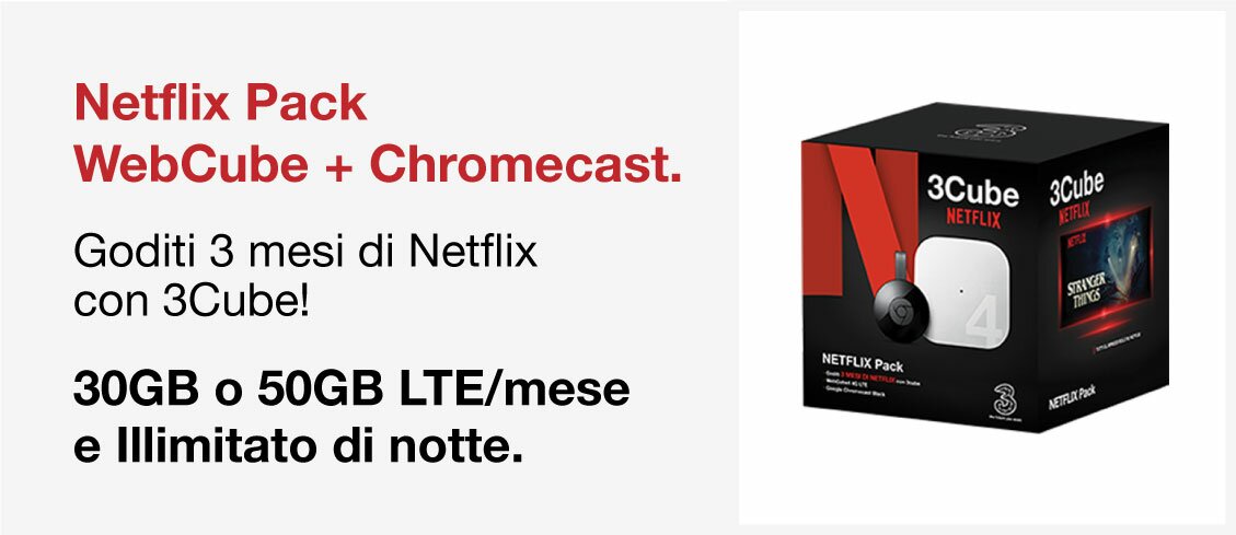 Netflix Pack WebCube + Chromecast.